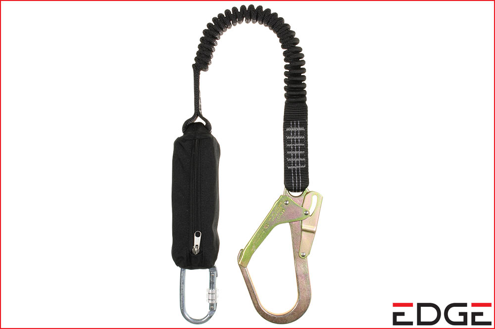 Ihr Schweizer Fachpartner für professionelles Reinigungsmaterial & Spezialreinigung EDGE Fallschutz Elastische Sicherheitsleine mit externem Stossdämpfer, 2 Meter