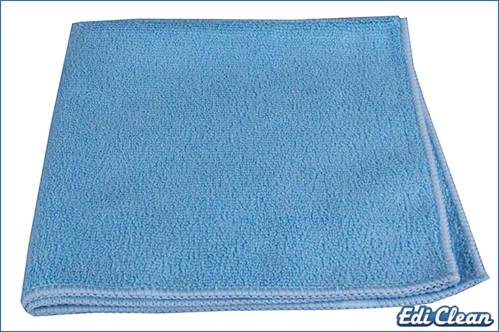 Edi Clean 94060.1-05 Mikrofasertuch 40 x 40 cm, blau - 5 Stück Edi Clean 94060.1-05 Mikrofasertuch 40 x 40 cm, blau - 5 Stück – Bild 2