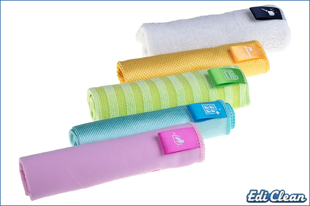 Edi Clean 94072-05 Mikrofasertuch Set FIVE FOR ALL, 35 x 35 cm, 5er-Pack