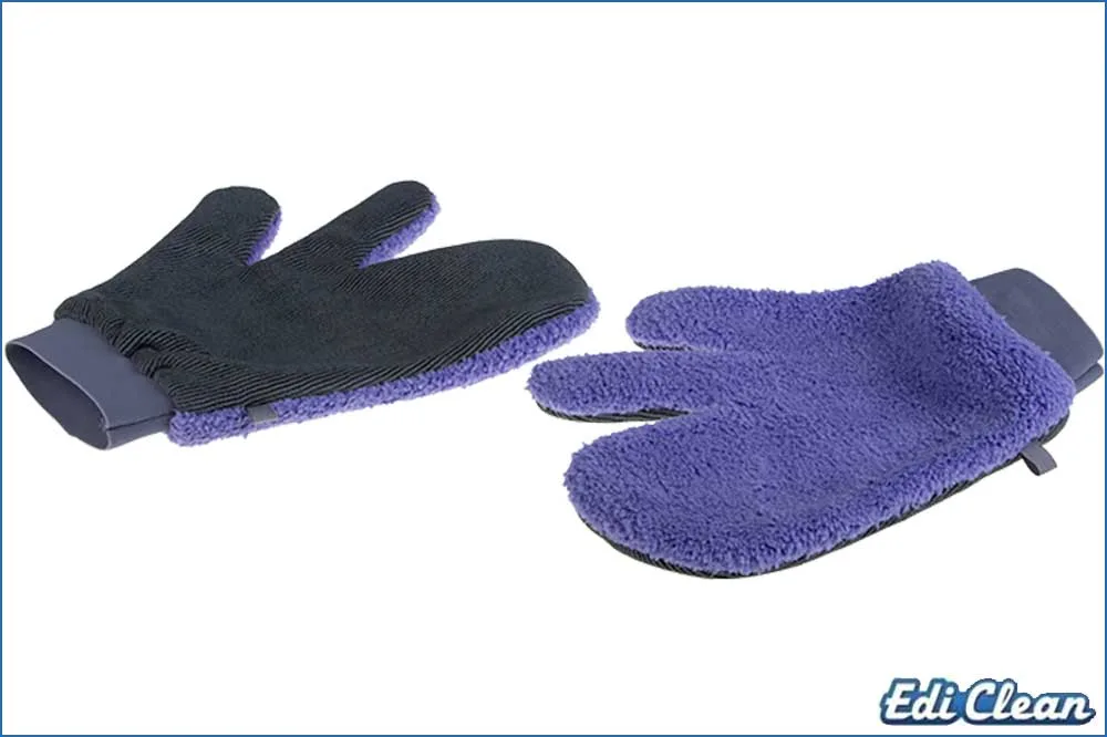 Edi Clean 94090-02 Mikrofaserhandschuh Magic Purple - 2er-Pack