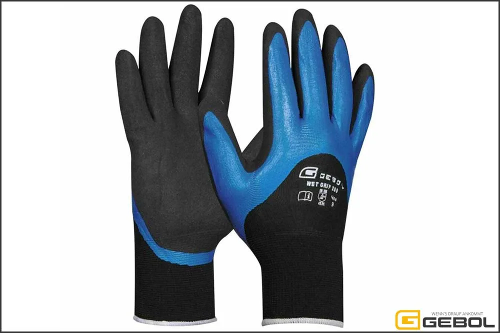 GEBOL Arbeitshandschuh Wet Grip, Grösse 10