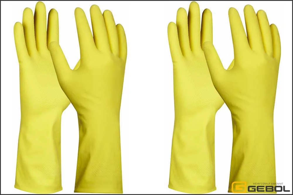 GEBOL Handschuh Dana Haushalt, 2 Paar pro Packung, Grösse L