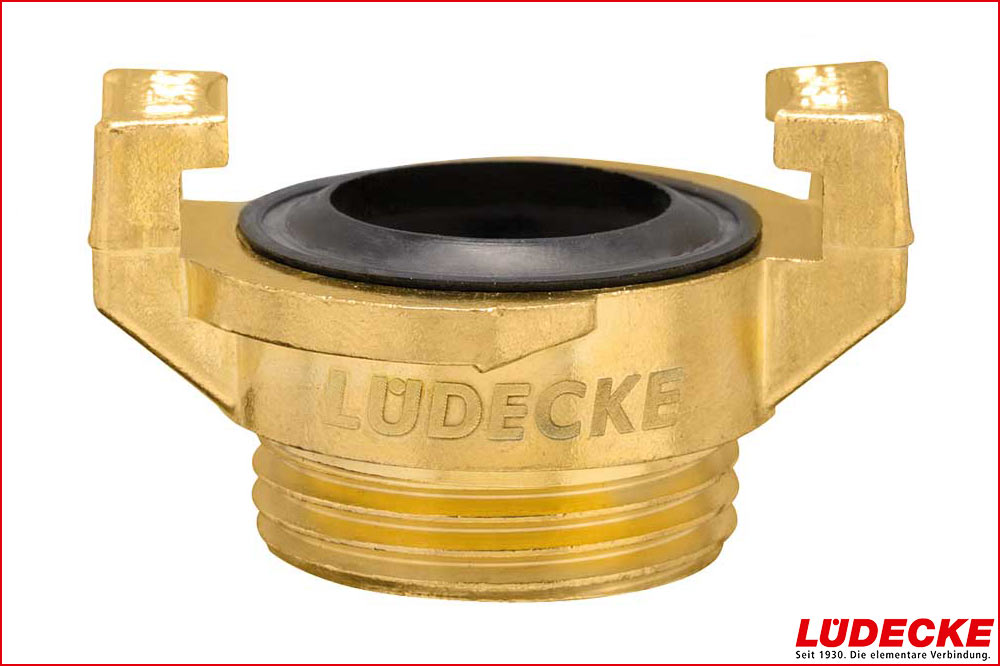 LÜDECKE GKA 12 WaterProfi Klauenkupplung G 1/2" Aussengewinde, Messing