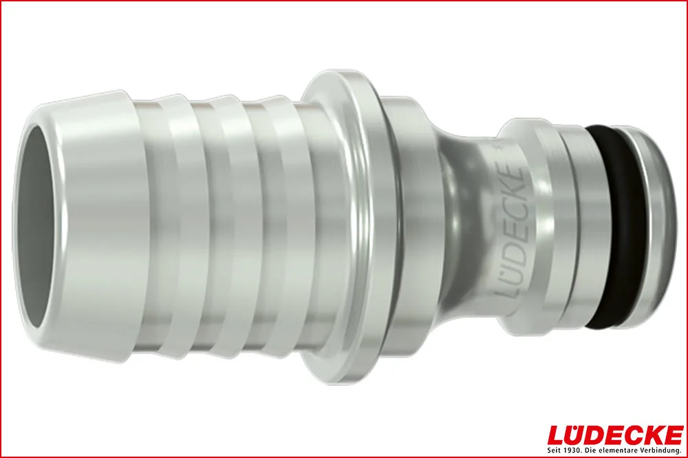 LÜDECKE WPI 13 S Stecknippel DN 9 mit Schlauchtülle 1/2 Zoll
