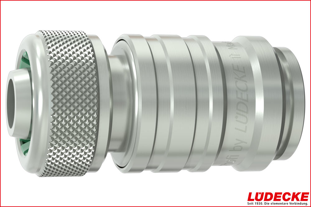 Ihr Schweizer Fachpartner für professionelles Reinigungsmaterial & Spezialreinigung LÜDECKE WPI 19 TQ Steckkupplung DN 9 mit Quetschverschraubung 3/4 Zoll (19x4mm)