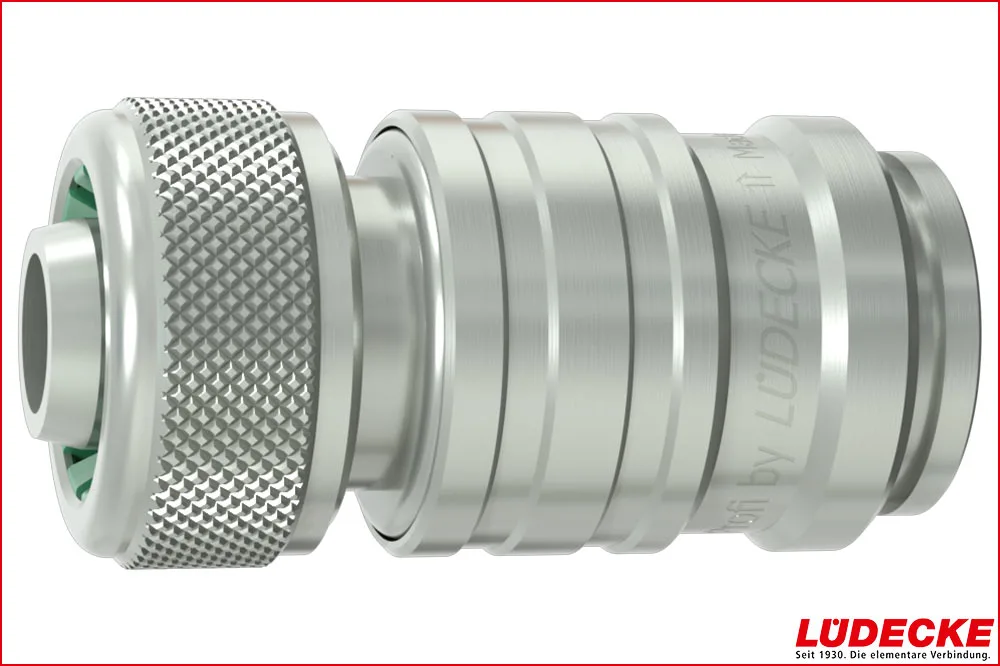 LÜDECKE WPI 19 TQ Steckkupplung DN 9 mit Quetschverschraubung 3/4 Zoll (19x4mm)
