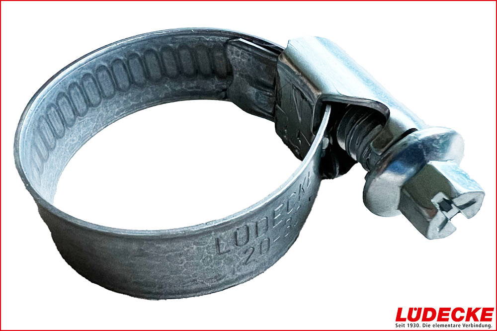 LÜDECKE HS 16 Schlauchschelle-Schlauchbride, Stahl verzinkt, 10-16 mm – 10 Stück