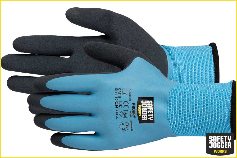 Safety Jogger PRODRY Arbeitshandschuhe, blau-schwarz