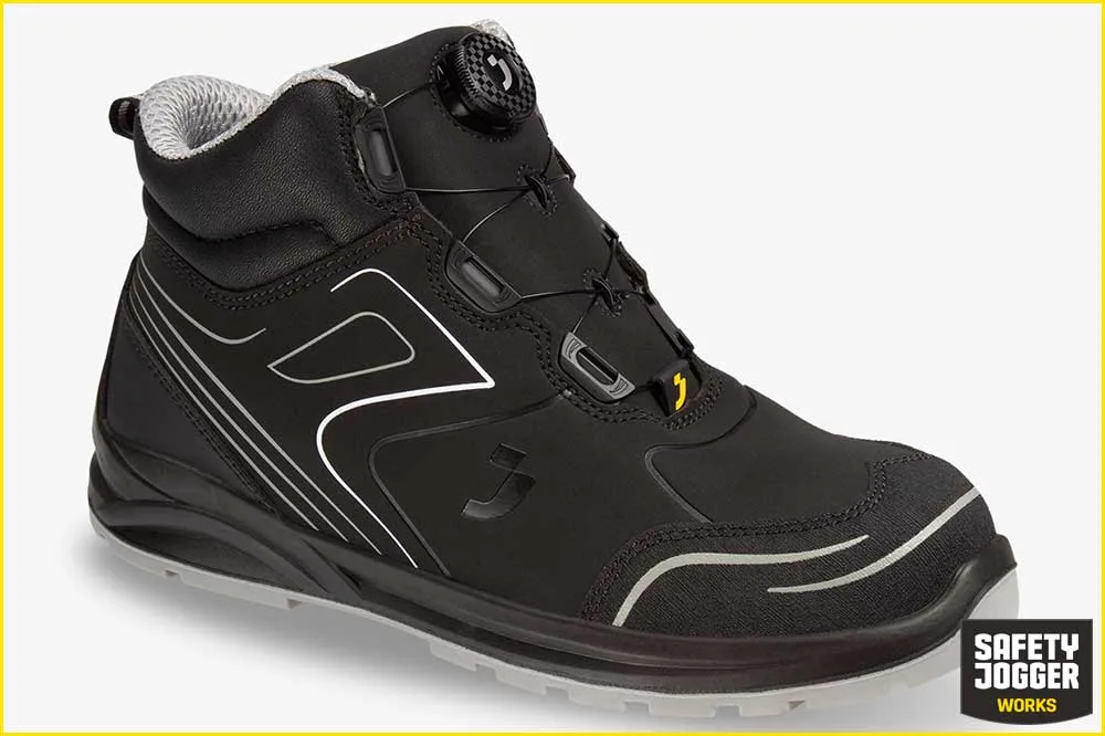 Safety Jogger CADOR S3 MID TLS | Mittelhoher Arbeitsschuh mit Drehverschluss Schwarz