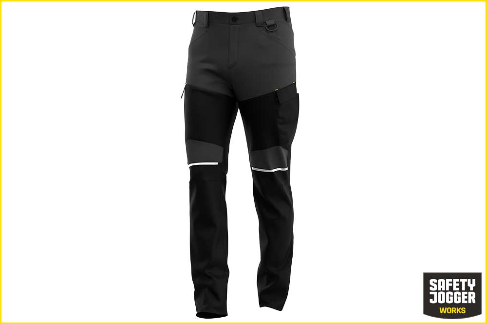 Safety Jogger OAK Arbeitshose Freizeithose Herren, grau-schwarz