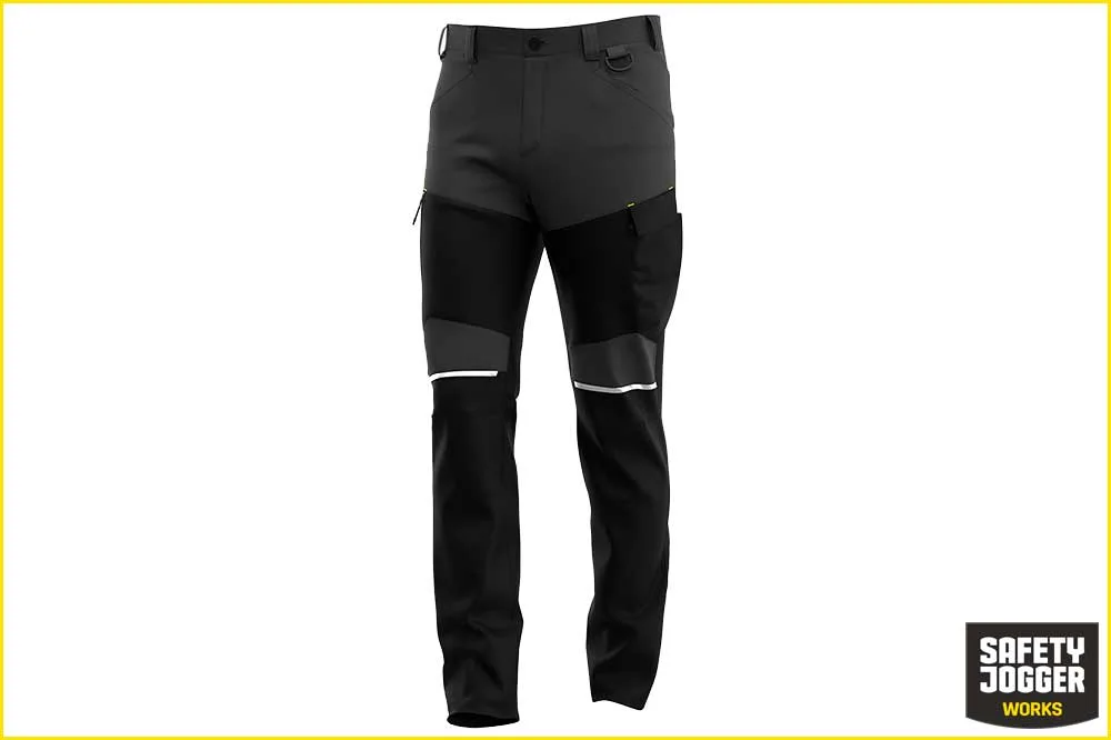Safety Jogger OAK Arbeitshose Freizeithose Herren, grau-schwarz