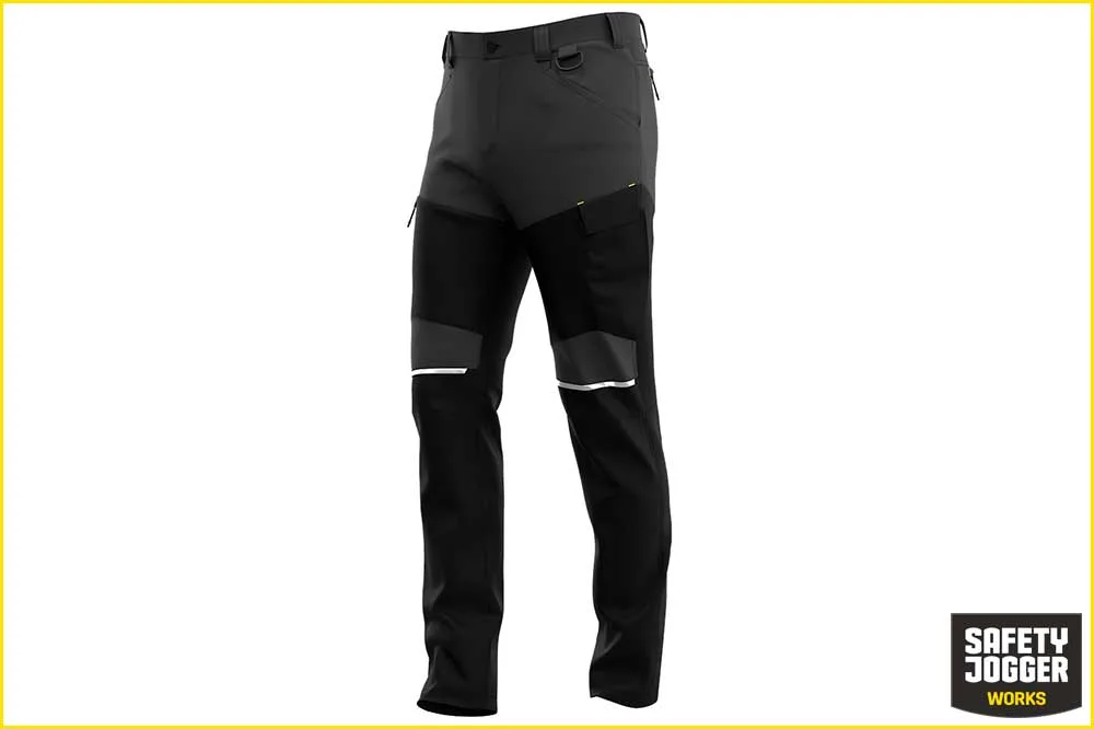 Safety Jogger OAK Arbeitshose Freizeithose Herren, grau-schwarz Safety Jogger OAK Arbeitshose Freizeithose Herren, grau-schwarz – Bild 5
