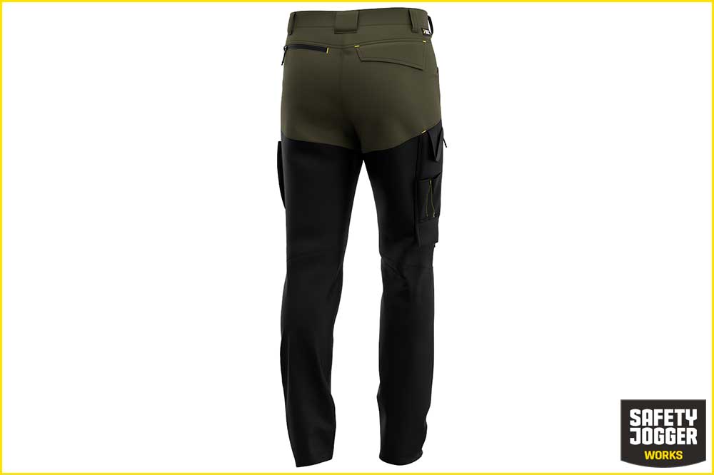 Safety Jogger OAK Arbeitshose Freizeithose Herren, Khaki-schwarz Safety Jogger OAK Arbeitshose Freizeithose Herren, Khaki-schwarz – Bild 3