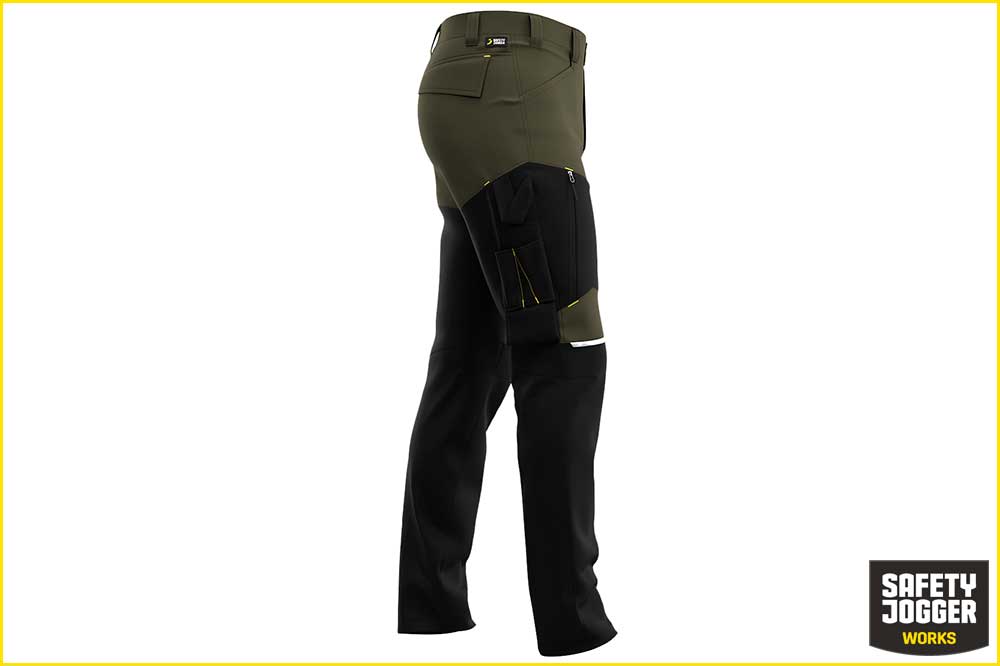 Safety Jogger OAK Arbeitshose Freizeithose Herren, Khaki-schwarz Safety Jogger OAK Arbeitshose Freizeithose Herren, Khaki-schwarz – Bild 2