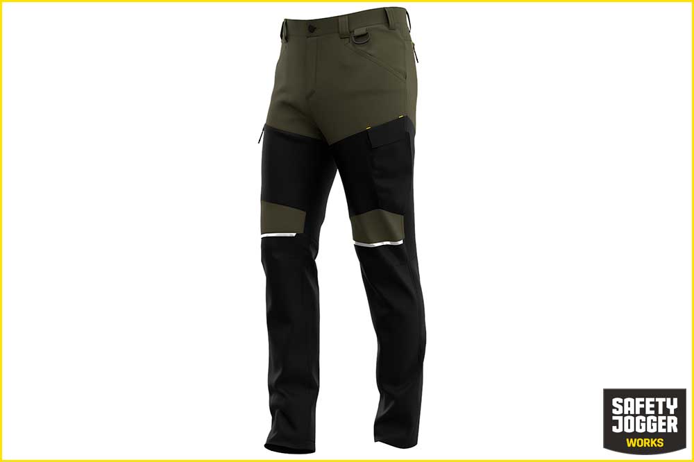 Safety Jogger OAK Arbeitshose Freizeithose Herren, Khaki-schwarz Safety Jogger OAK Arbeitshose Freizeithose Herren, Khaki-schwarz – Bild 5