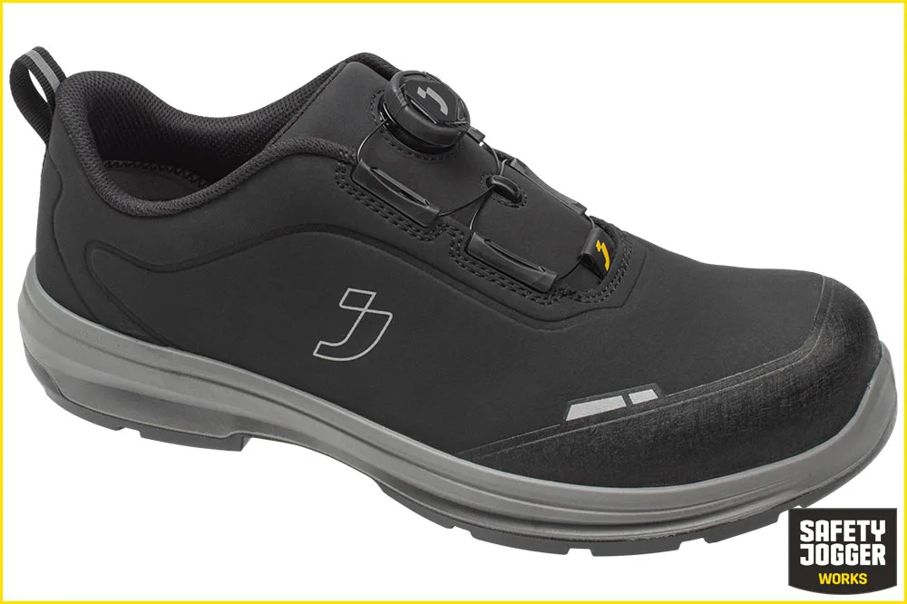 Safety Jogger FLUX S3S LOW TLS Arbeitsschuh | Sportlicher Sicherheitsschuh Schwarz