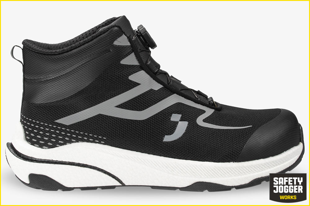 Safety Jogger FREEDOM S1PS MID TLS | Anatomischer Arbeitsschuh Schwarz-Silber Safety Jogger FREEDOM S1PS MID TLS | Anatomischer Arbeitsschuh Schwarz-Silber – Bild 2