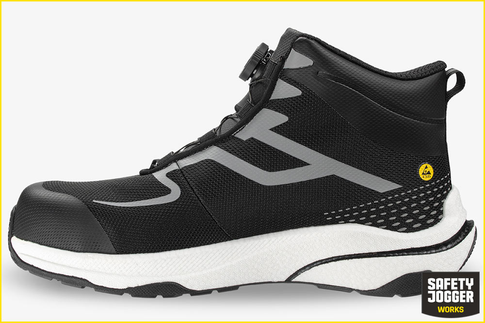 Safety Jogger FREEDOM S1PS MID TLS | Anatomischer Arbeitsschuh Schwarz-Silber Safety Jogger FREEDOM S1PS MID TLS | Anatomischer Arbeitsschuh Schwarz-Silber – Bild 3