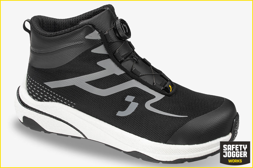 Safety Jogger FREEDOM S1PS MID TLS | Anatomischer Arbeitsschuh Schwarz-Silber