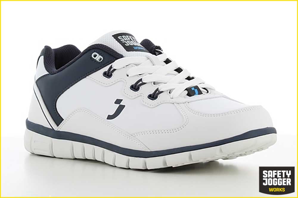 Safety Jogger HENNY Modischer Sneaker Grösse 43 | Weiss-Navy Berufsschuh