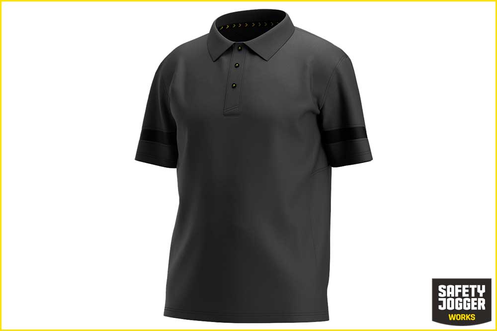 Safety Jogger Kasai Poloshirt Herren, dunkelgrau-schwarz
