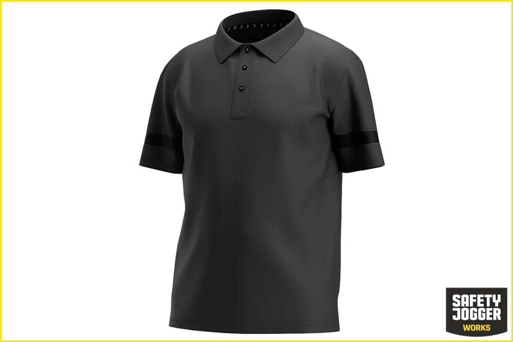 Safety Jogger Kasai Poloshirt Herren, dunkelgrau-schwarz