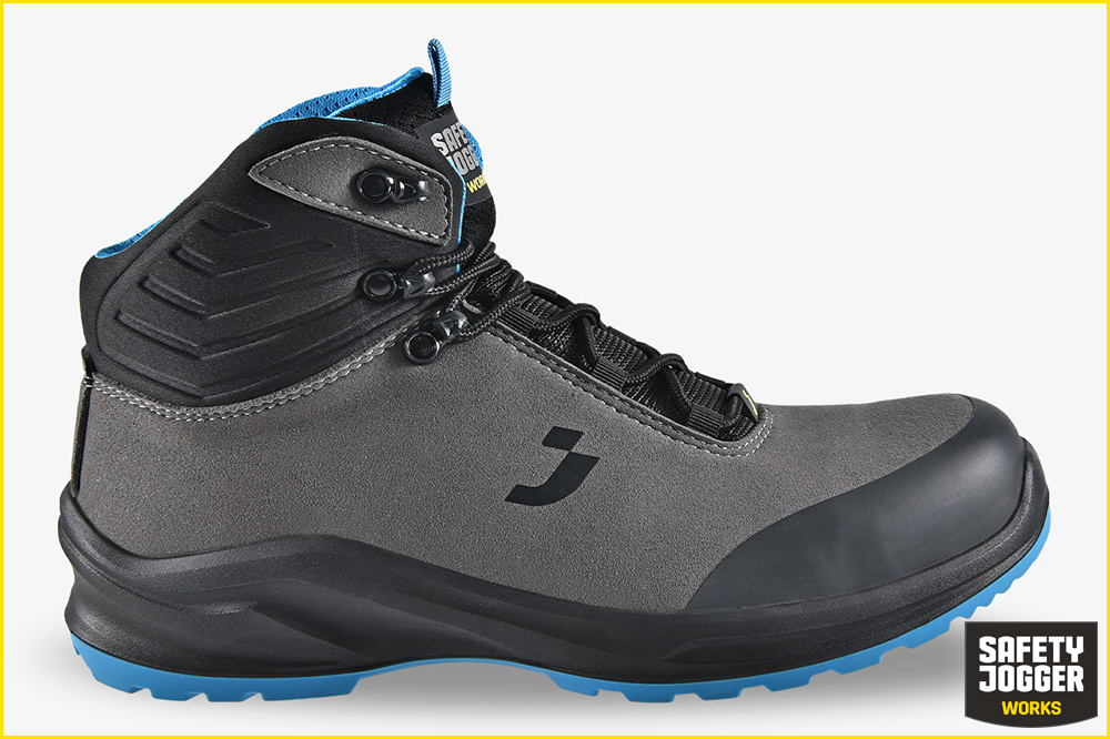 Safety Jogger MODULO S3S MID Arbeitsschuh | Veganer Schnürschuh Grau-Blau Safety Jogger MODULO S3S MID Arbeitsschuh | Veganer Schnürschuh Grau-Blau – Bild 2