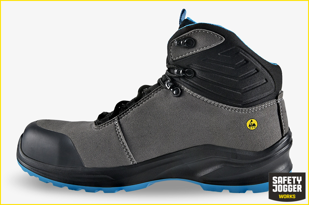 Safety Jogger MODULO S3S MID Arbeitsschuh | Veganer Schnürschuh Grau-Blau Safety Jogger MODULO S3S MID Arbeitsschuh | Veganer Schnürschuh Grau-Blau – Bild 3