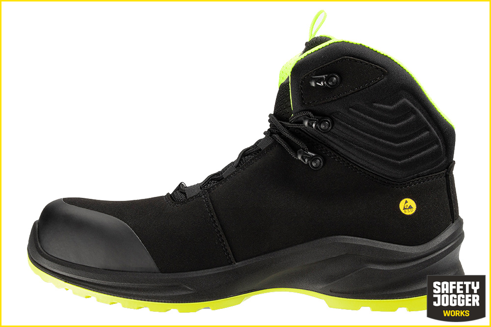 Safety Jogger MODULO S3S MID Arbeitsschuh | Veganer Schnürschuh Schwarz-Gelb Safety Jogger MODULO S3S MID Arbeitsschuh | Veganer Schnürschuh Schwarz-Gelb – Bild 3