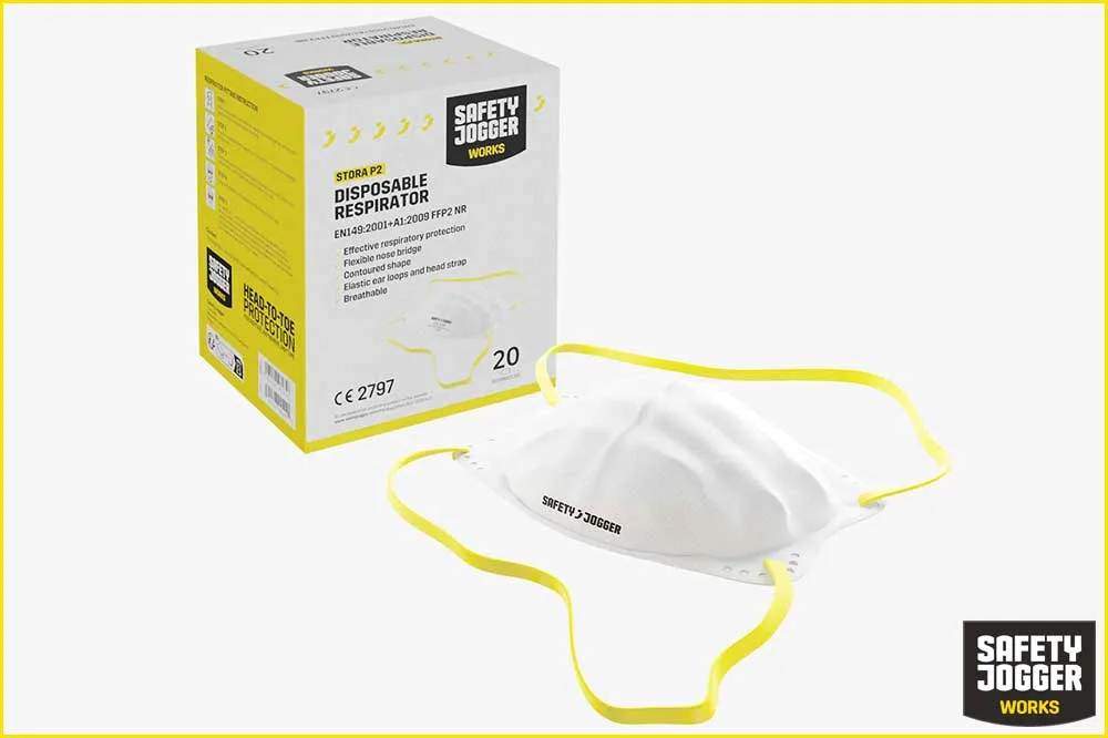 Safety Jogger STORA P2 FFP2-Maske, weiss - 20 Stück in Box
