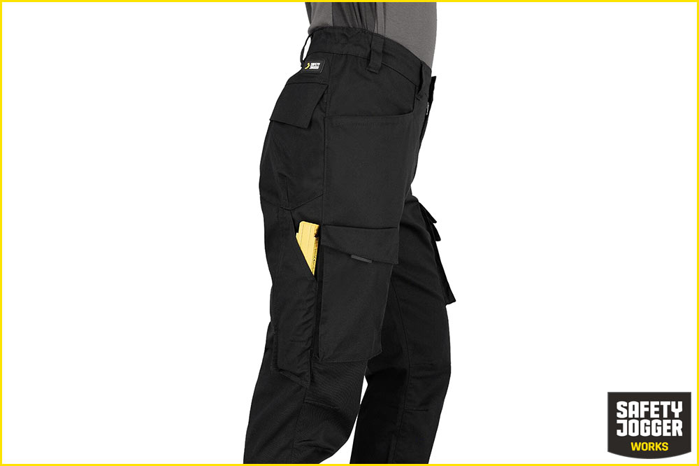 Safety Jogger Tirso-Hose Funktionelle Arbeitshose Freizeithose mit Komfortstretch, schwarz Safety Jogger Tirso-Hose Funktionelle Arbeitshose Freizeithose mit Komfortstretch, schwarz – Bild 3
