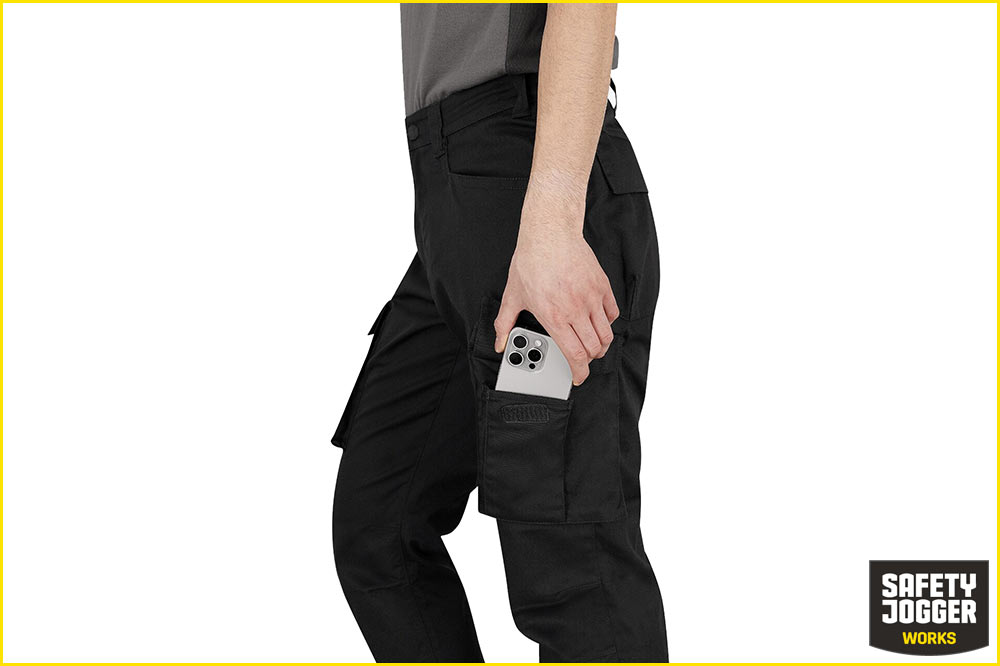 Safety Jogger Tirso-Hose Funktionelle Arbeitshose Freizeithose mit Komfortstretch, schwarz Safety Jogger Tirso-Hose Funktionelle Arbeitshose Freizeithose mit Komfortstretch, schwarz – Bild 2