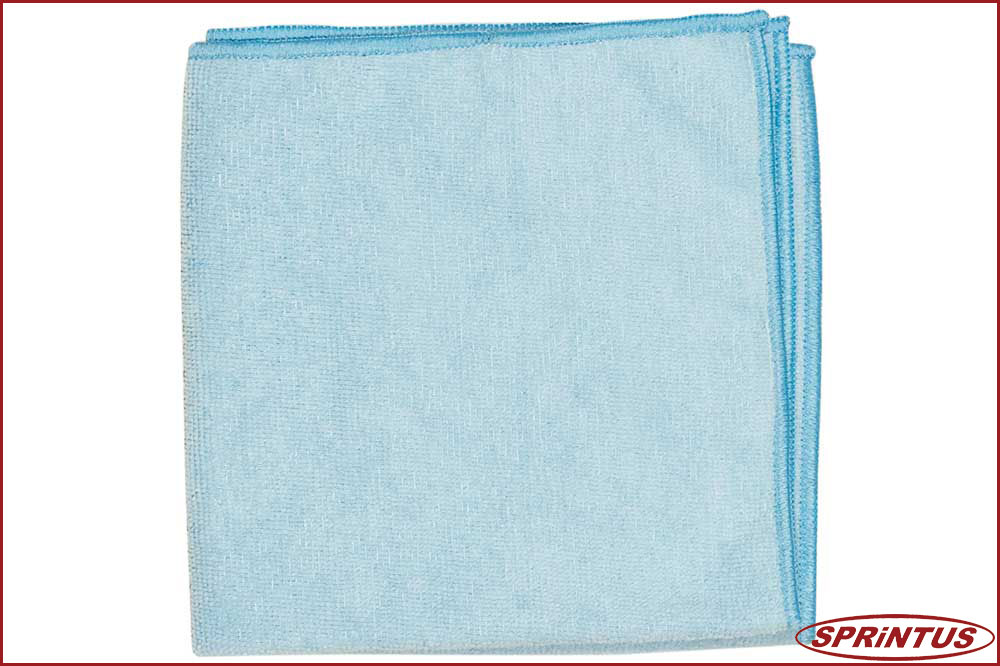 Sprintus 301240 Mikrofasertuch Rainbow PRO, 40 x 40 cm, blau - 5 Stück