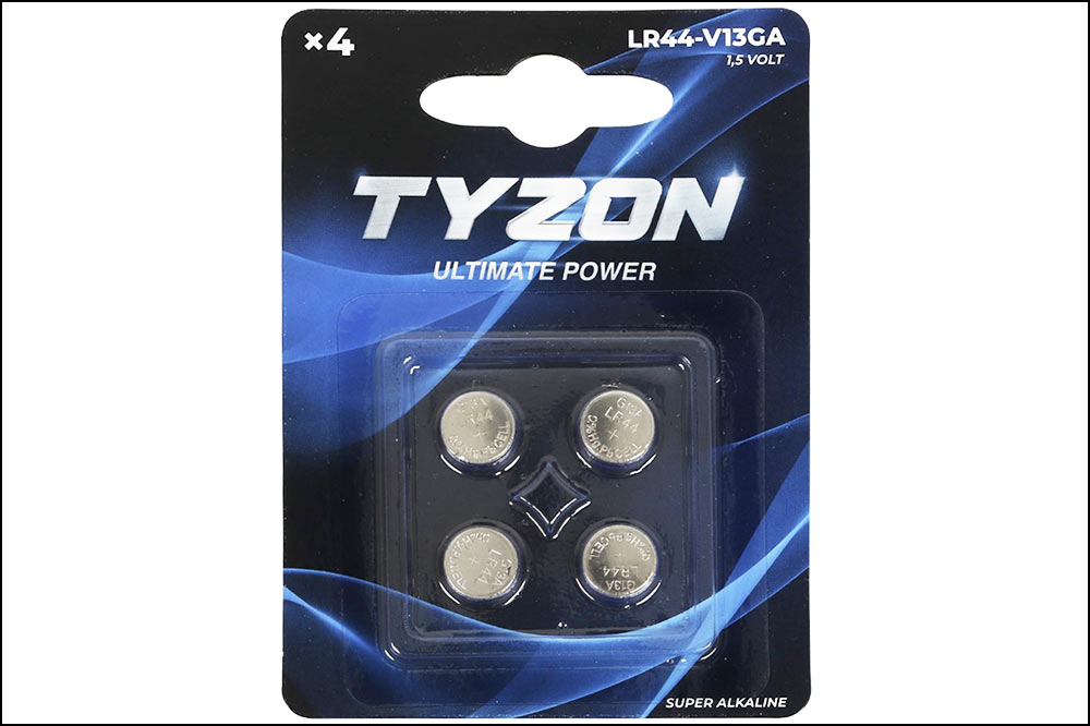 Ihr Schweizer Fachpartner für professionelles Reinigungsmaterial & Spezialreinigung Tyzon Knopfzellenbatterie Ultimate Power V13GA / LR44, 1.5 V | 4er-Pack