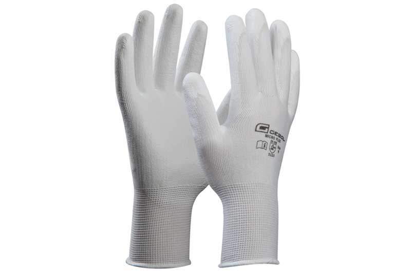 GEBOL Arbeitshandschuh Micro-Flex weiss, Grösse 10