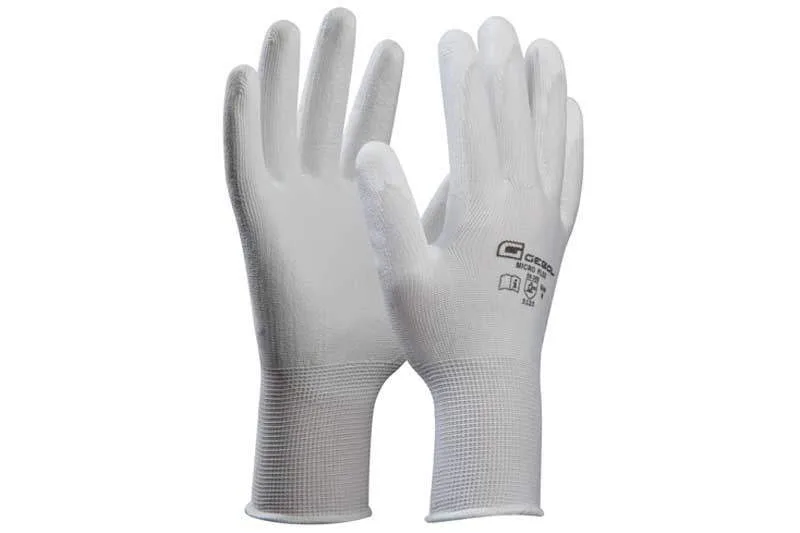 GEBOL Arbeitshandschuh Micro-Flex weiss, Grösse 10