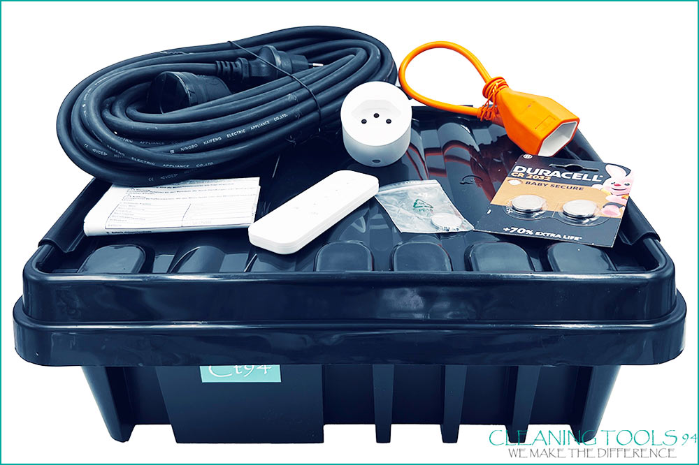 Ihr Schweizer Fachpartner für professionelles Reinigungsmaterial & Spezialreinigung Cleaning Tools 94 Funkset SPEZIAL inkl. Verlängerungskabel 10m IP55