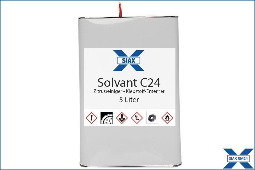 SIAX Zitrusreiniger Solvant C24 Klebereste-Entferner, 5 Liter Blechkanister
