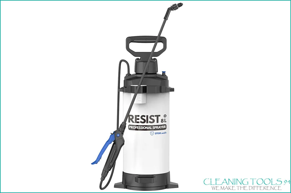 Cleaning Tools 94 RESIST Drucksprüher 8 Liter mit EPDM-Dichtungen, Lanze und blauer Spritzpistole